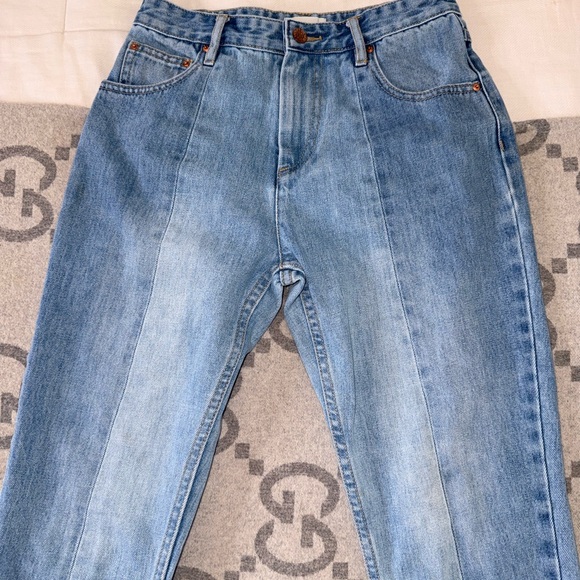 Isabel Marant Blue Straight Leg Jeans - Picture 2 of 15
